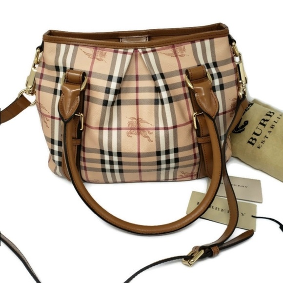 Burberry Handbags - Like New Burberry Haymarket Northfield Satchel Bag